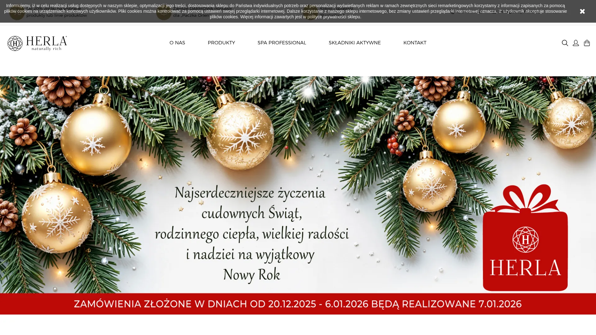 Zrzut ekranu strony HERLA Sp. z o.o.