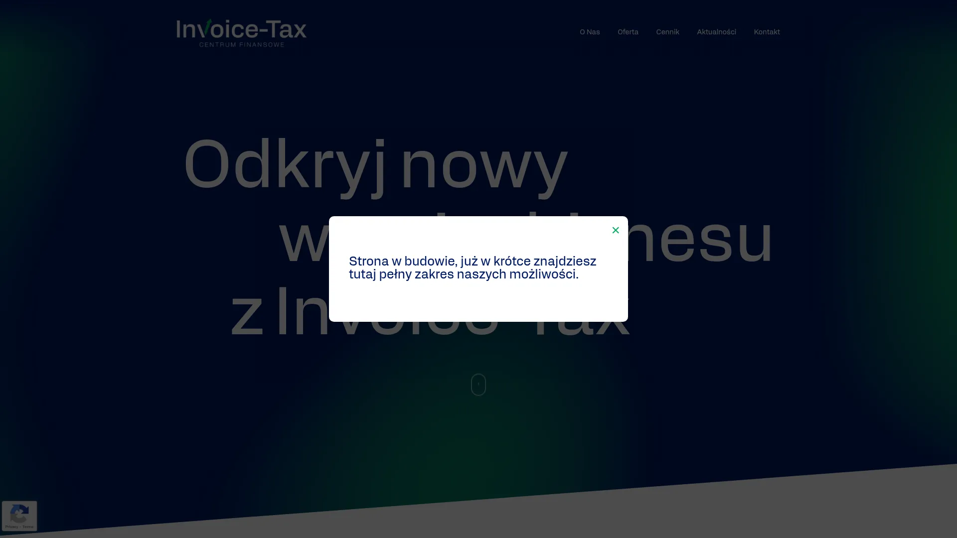 Zrzut ekranu strony Centrum Finansowe INVOICE-TAX Sp. z o.o.